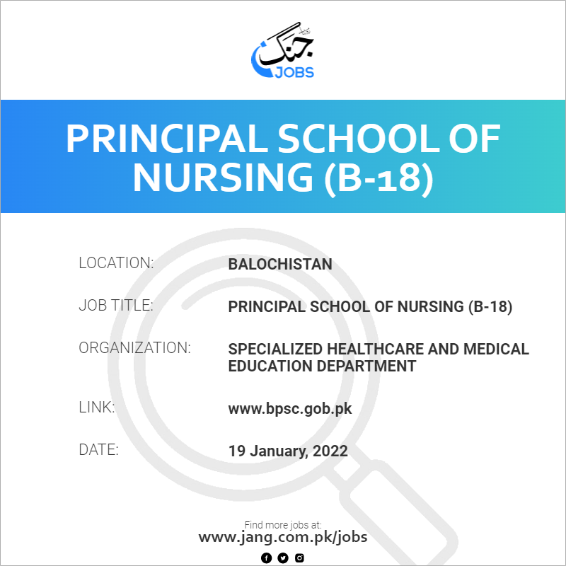 Principal School of Nursing (B-18)