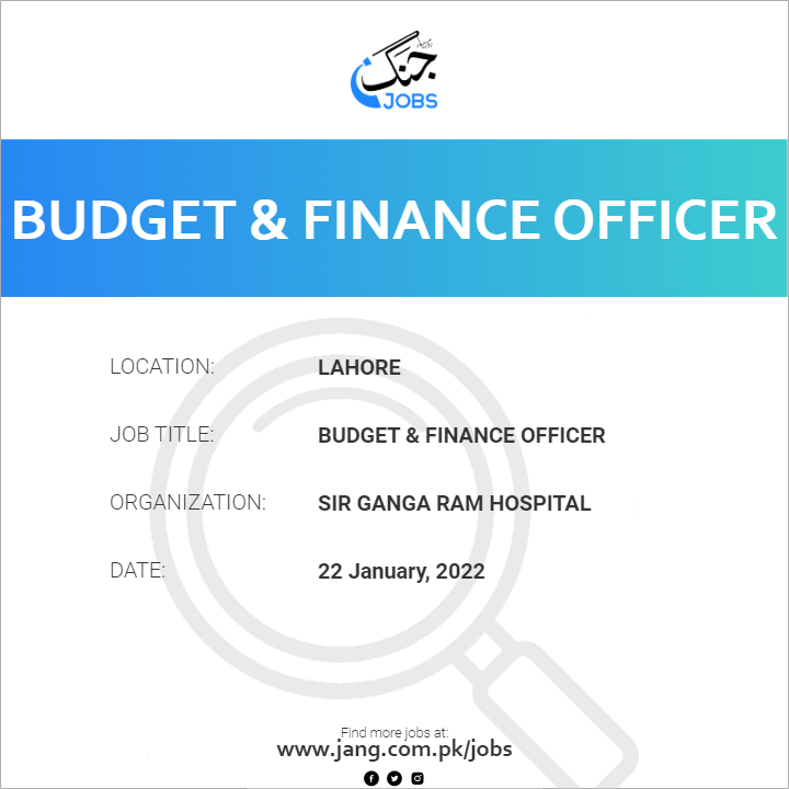 Budget & Finance Officer
