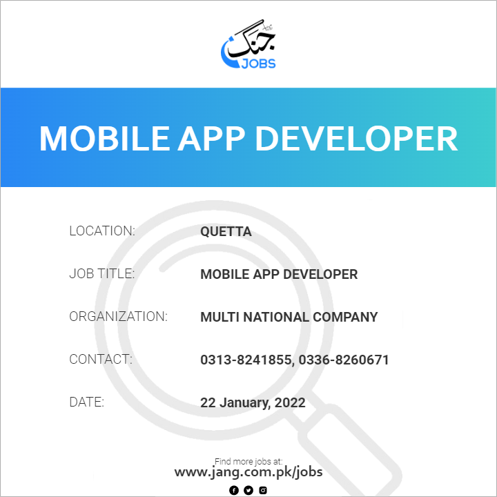 Mobile App Developer