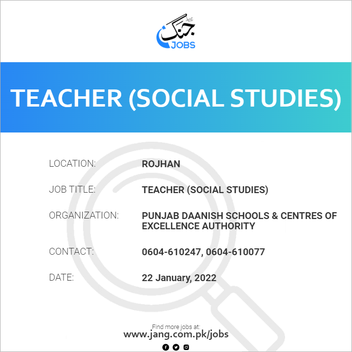 Teacher (Social Studies)