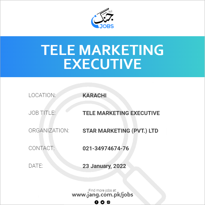 Tele Marketing Executive