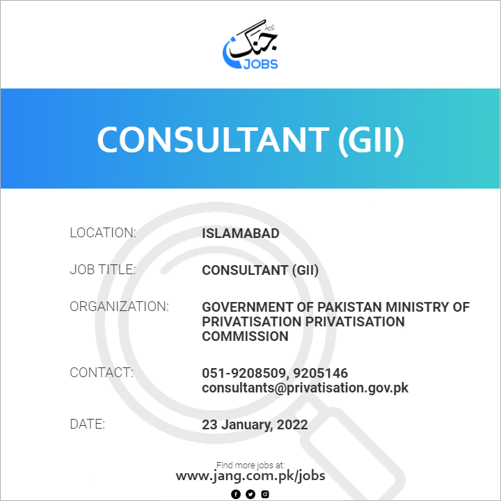 Consultant (GII)