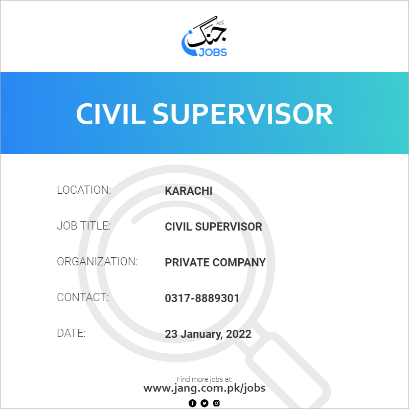 Civil Supervisor 