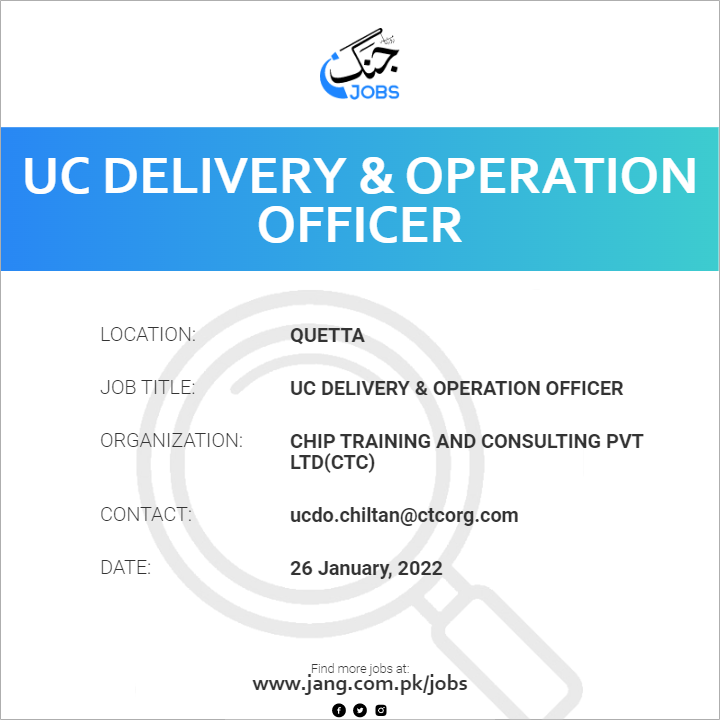 UC Delivery & Operation Officer