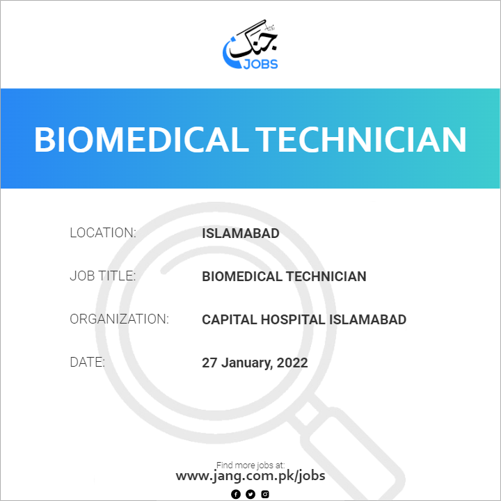 biomedical-technician-job-capital-hospital-islamabad-jobs-in