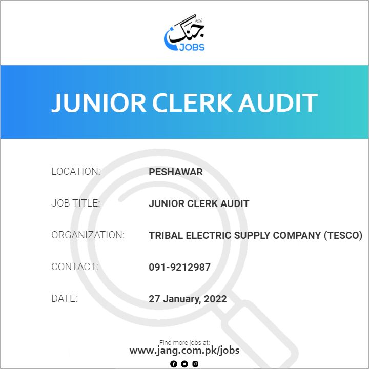 Junior Clerk Audit