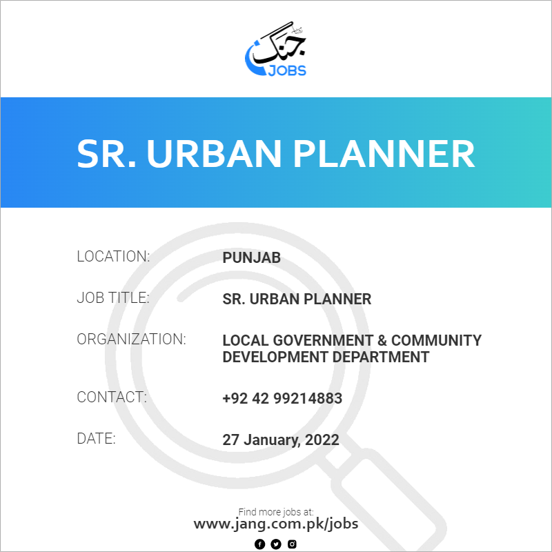 Sr. Urban Planner
