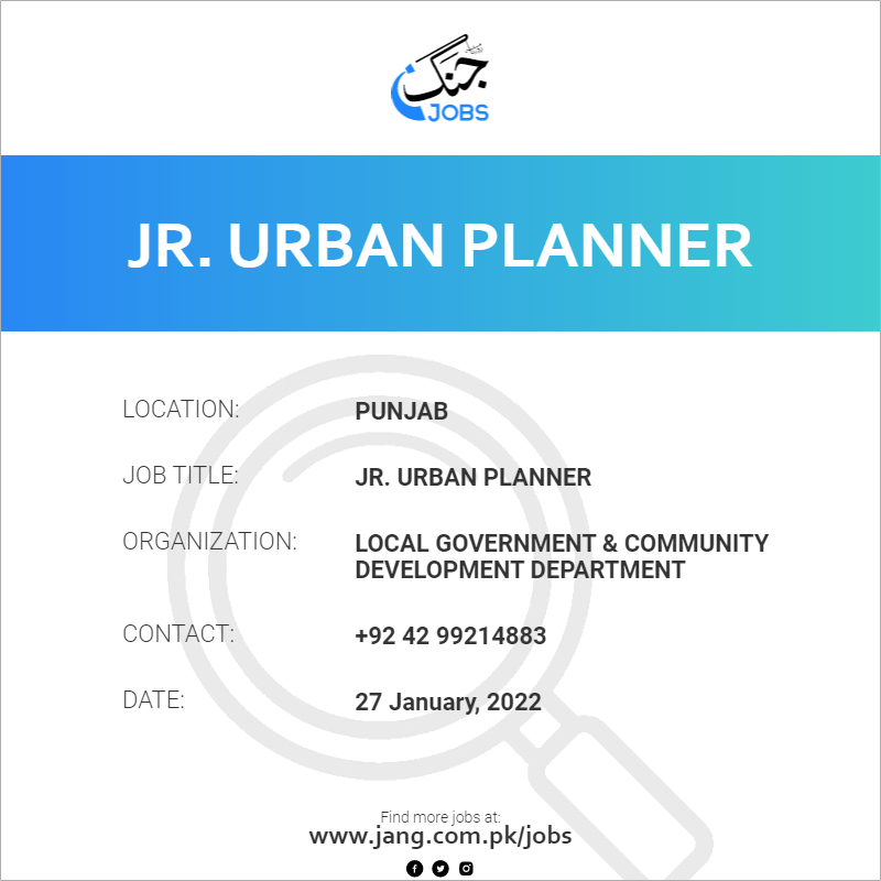 Jr. Urban Planner