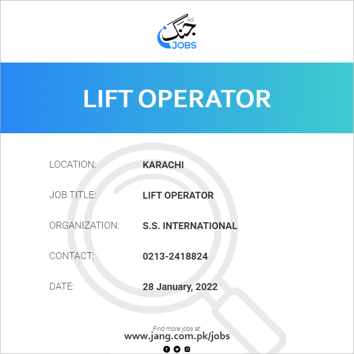 Lift Operator