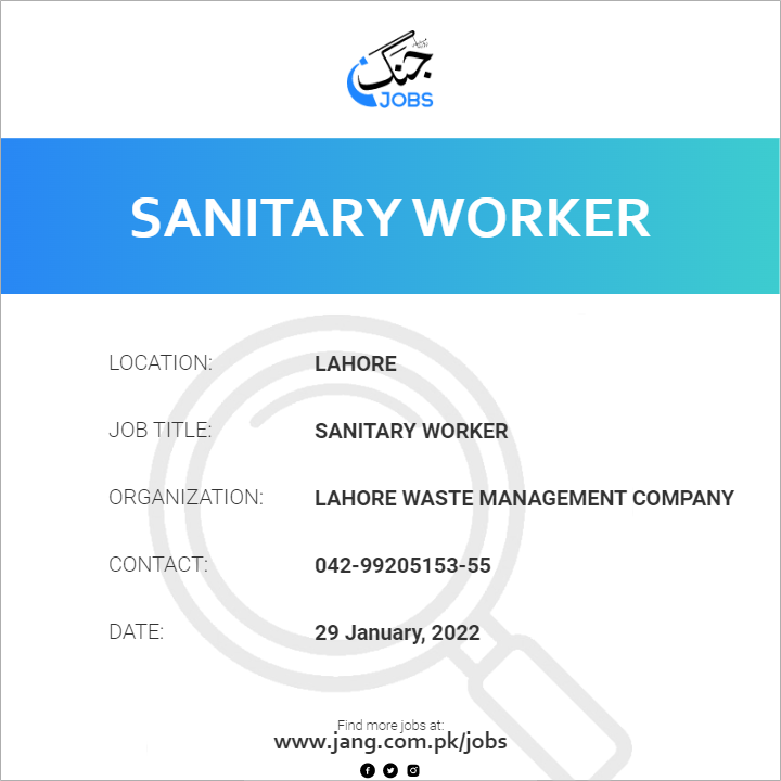 Sanitary Worker