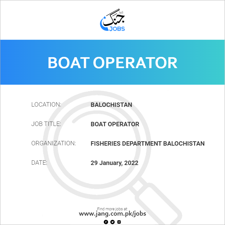 Boat Operator