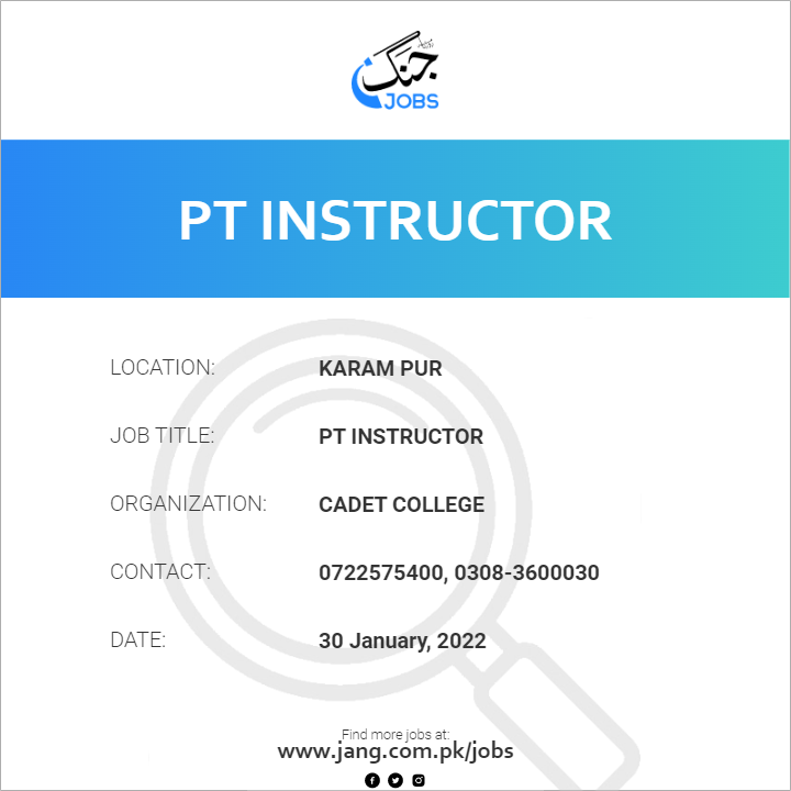 PT Instructor
