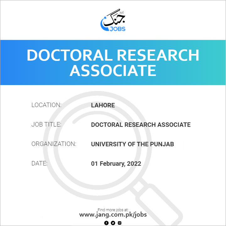 Doctoral Research Associate