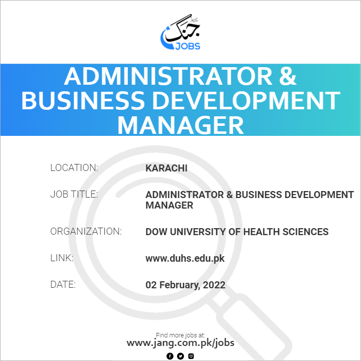 Administrator & Business Development Manager