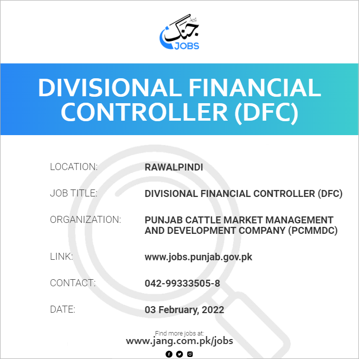 Divisional Financial Controller (DFC)