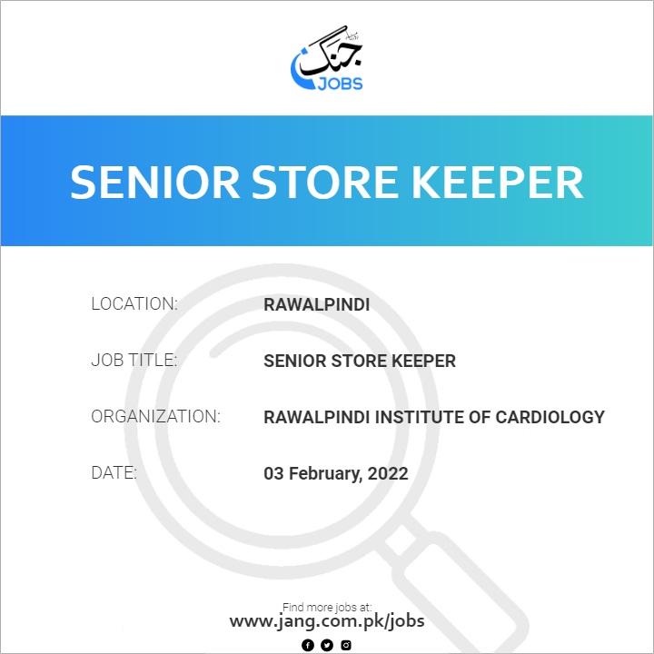 Senior Store Keeper