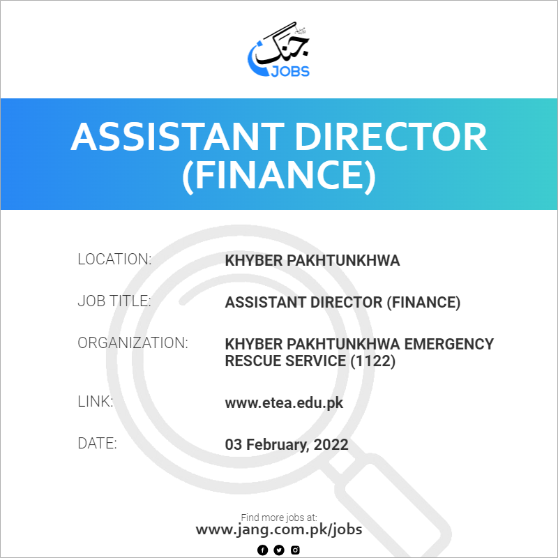 Assistant Director (Finance)