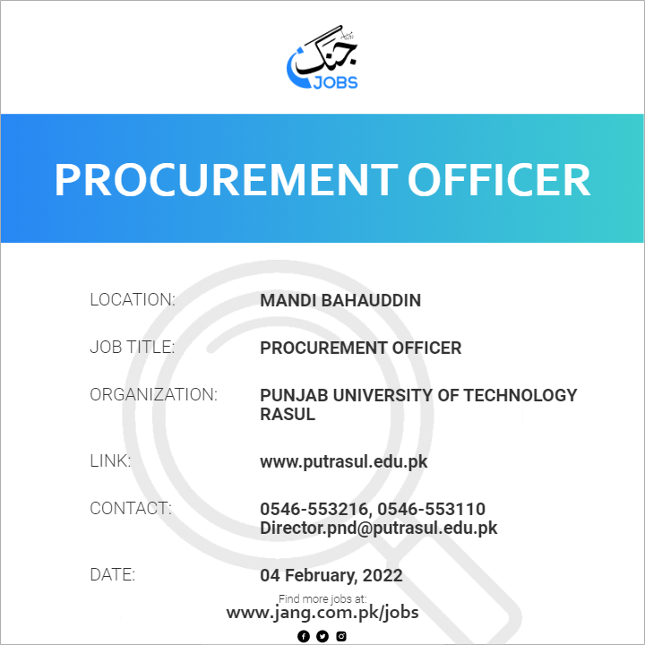 Procurement Officer