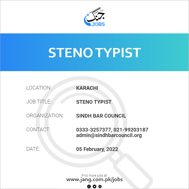 Steno Typist