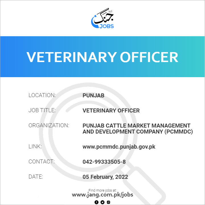 Veterinary Officer