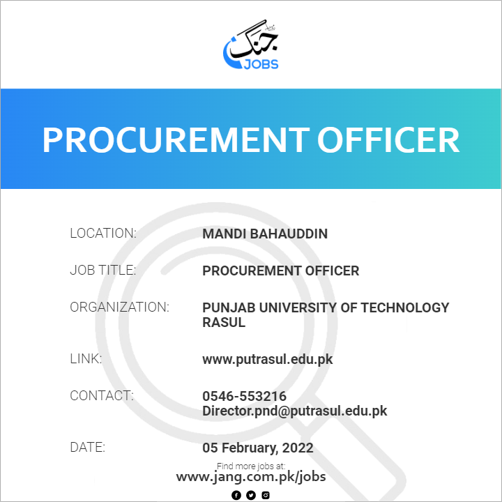 Procurement Officer