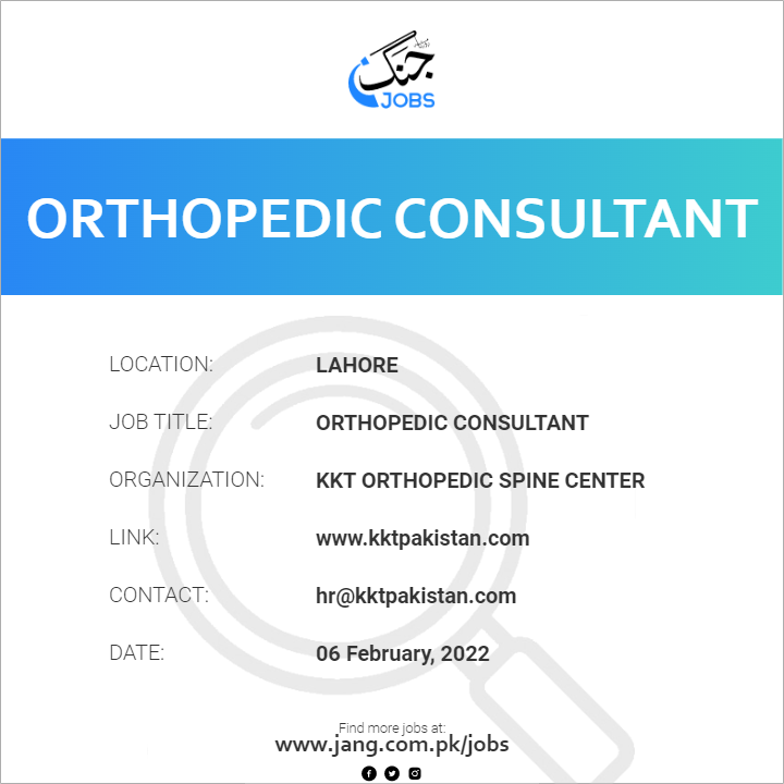 Orthopedic Consultant