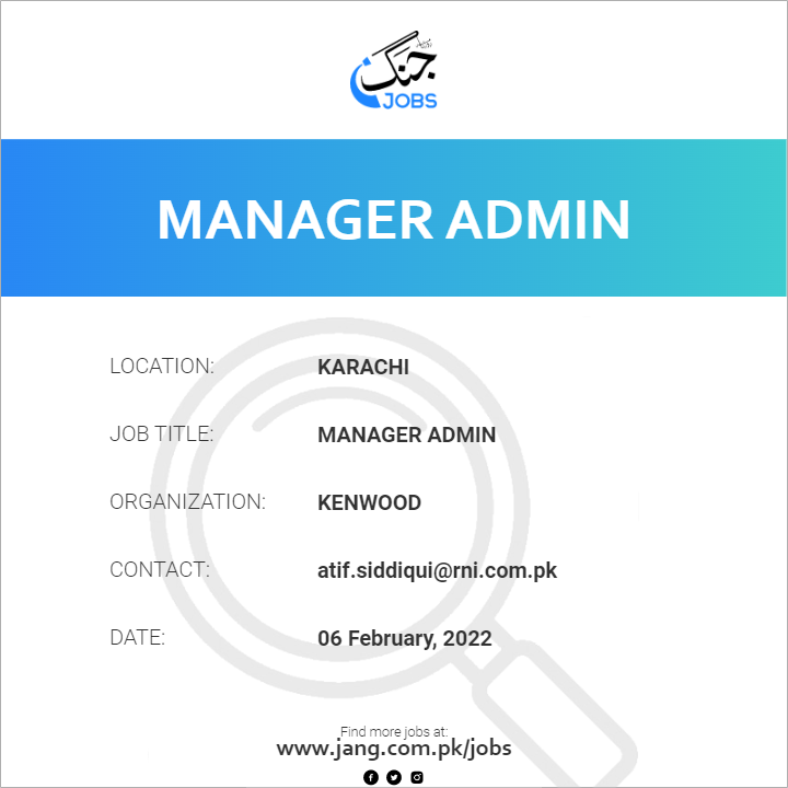 Manager Admin