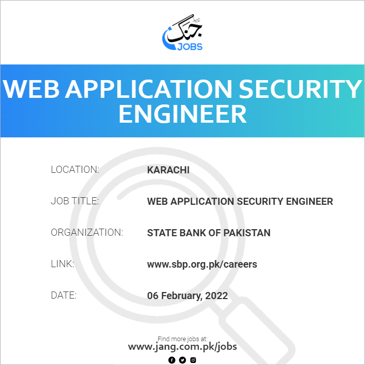 Web Application Security Engineer