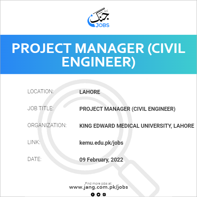Project Manager (Civil Engineer)