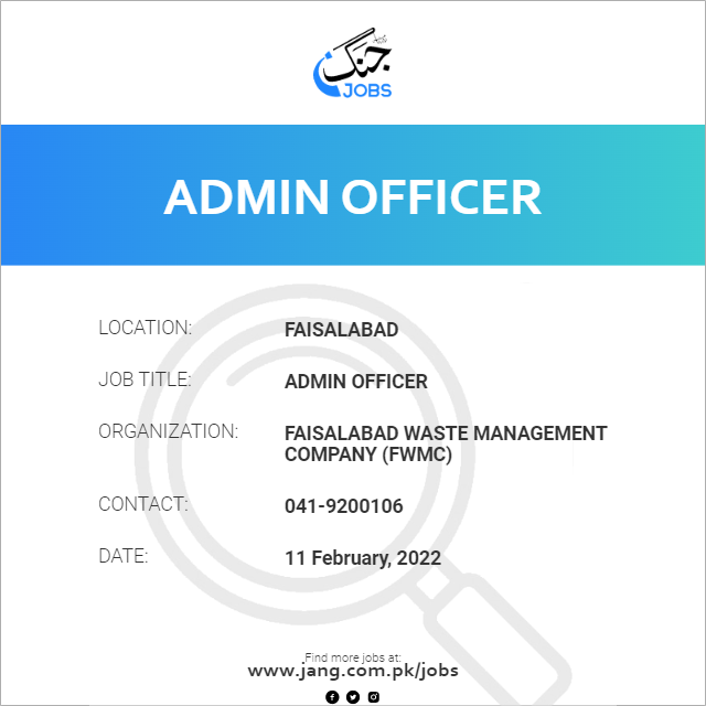 Admin Officer