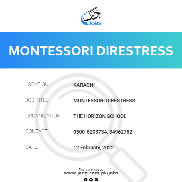 Montessori Direstress