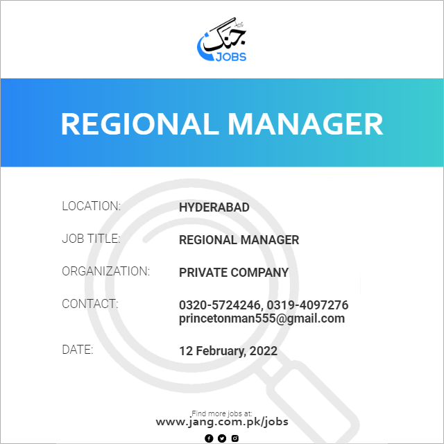 Regional Manager