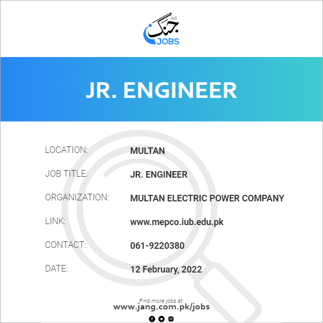 Jr. Engineer