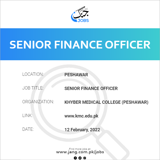 Senior Finance Officer