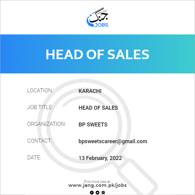Head Of Sales