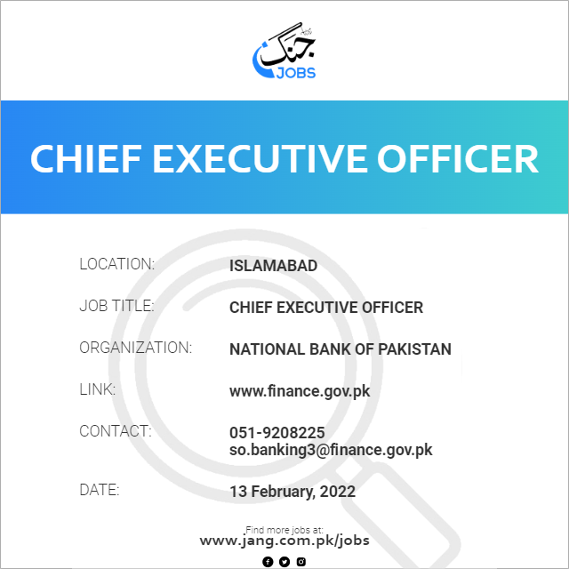 Chief Executive Officer