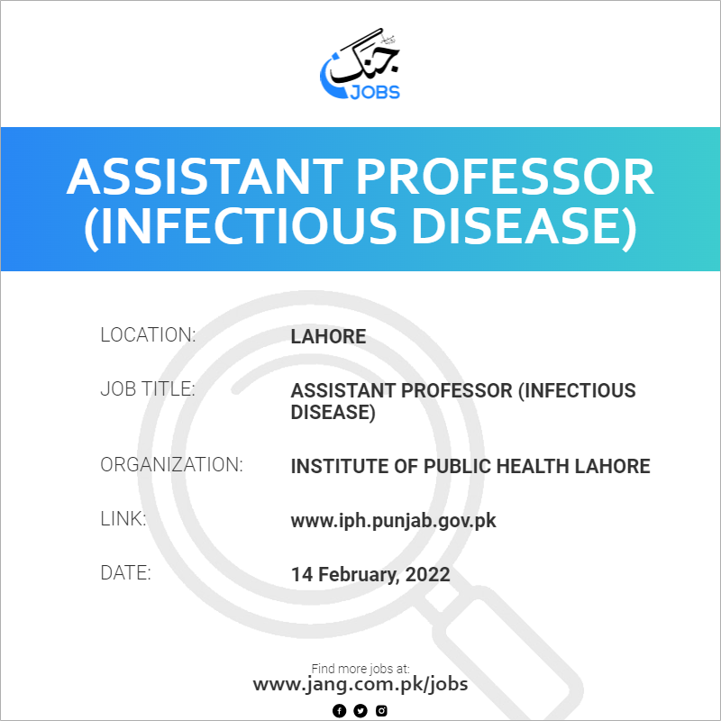 Assistant Professor (Infectious Disease)