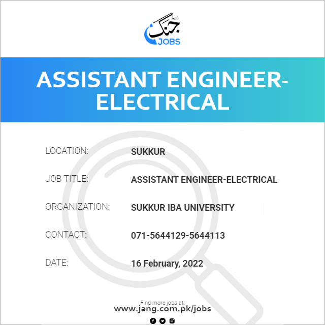 Assistant Engineer-Electrical