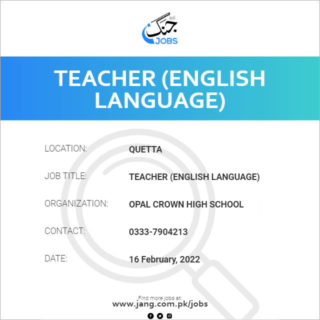 teacher-english-language-job-opal-crown-high-school-jobs-in