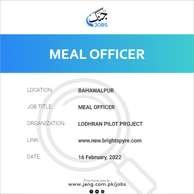 Meal Officer