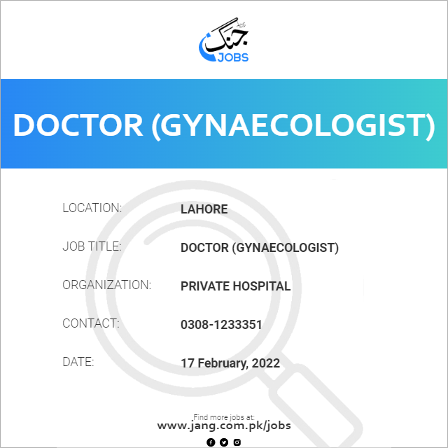 Doctor (Gynaecologist)