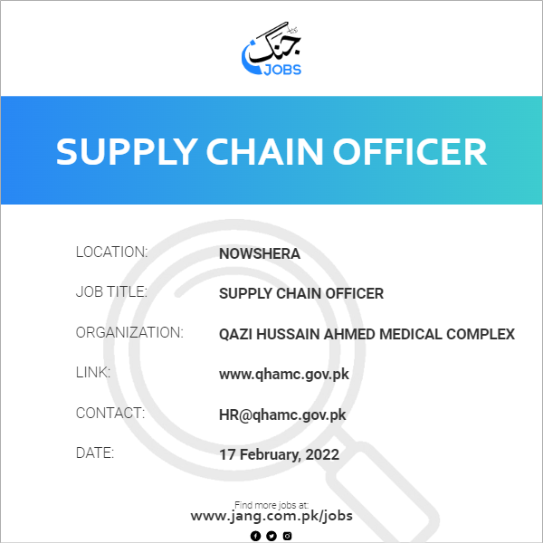 Supply Chain Officer