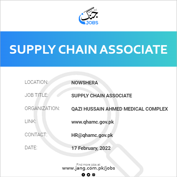 Supply Chain Associate