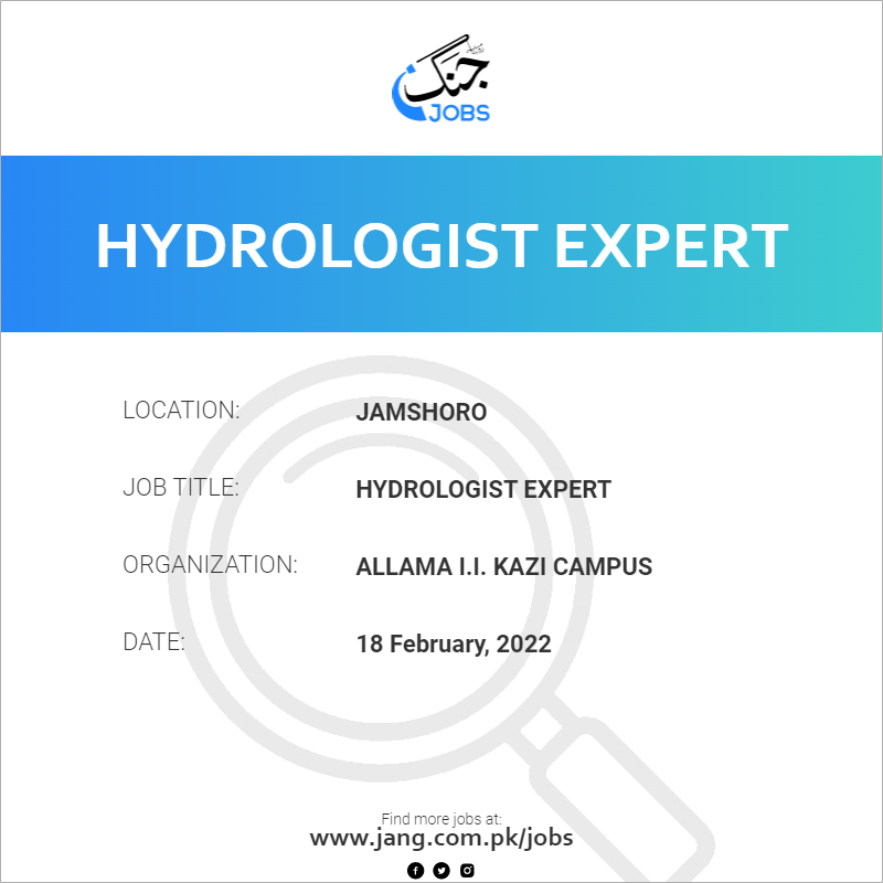 Hydrologist Expert