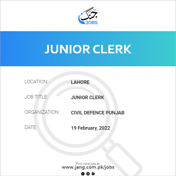 Junior Clerk