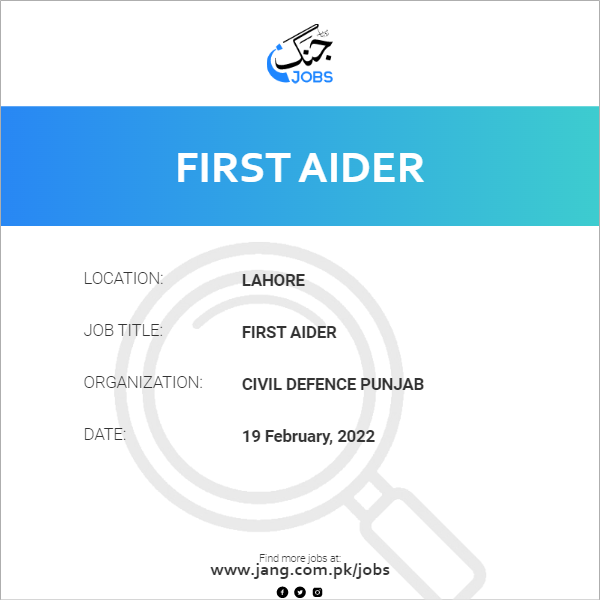 First Aider