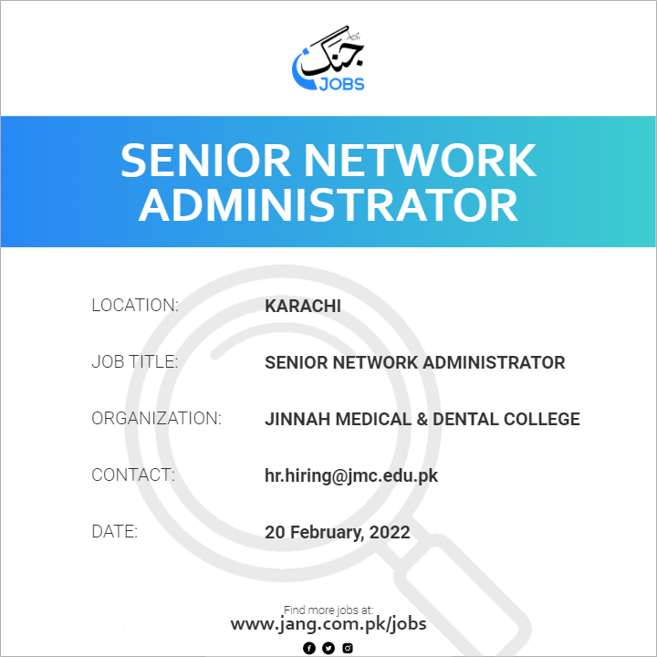 Senior Network Administrator