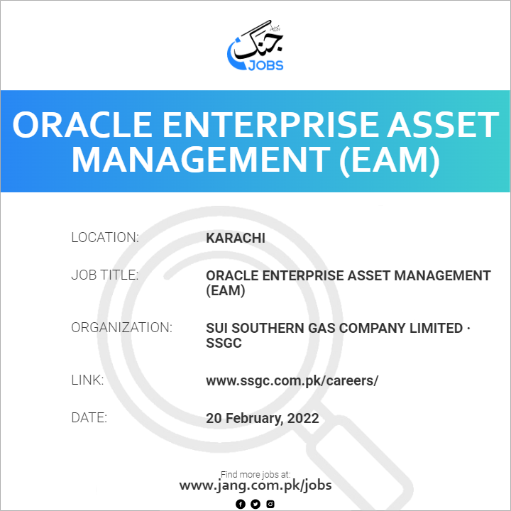 Oracle Enterprise Asset Management (EAM)