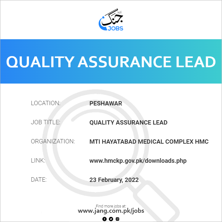 Quality Assurance Lead