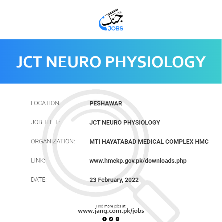 JCT Neuro physiology